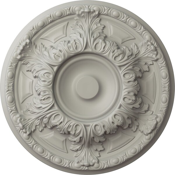 Ekena Millwork Granada Ceiling Medallion (Fits Canopies up to 7 1/8"), Hand-Painted Pot of Cream, 19"OD x 1 1/2"P CM19GAPCF - main